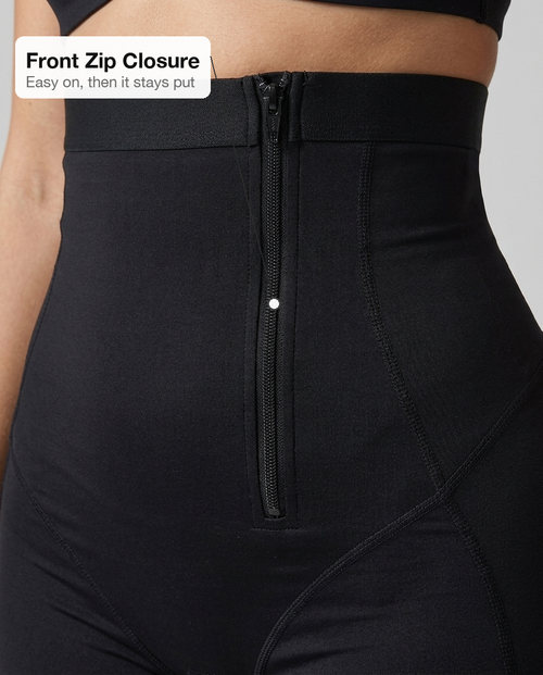 Sculpt Short - front zip closure